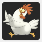 Chicken Vierkante Sticker (Voorkant)