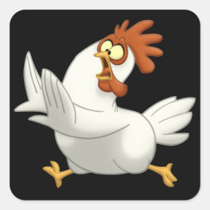 Chicken Vierkante Sticker