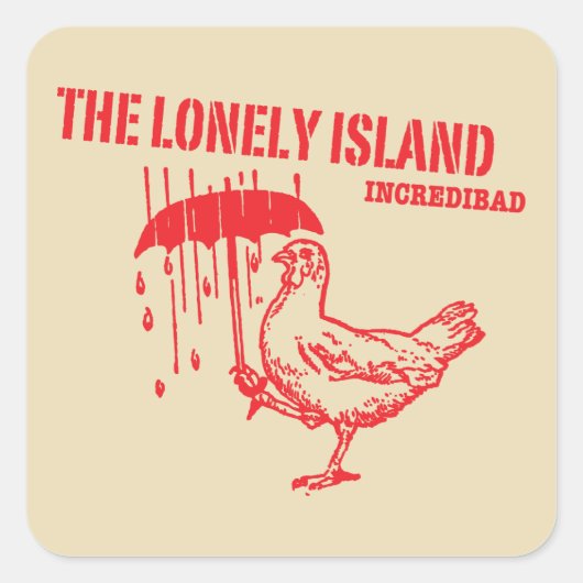 Chicken Vierkante Sticker (Voorkant)