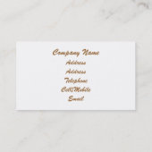 CHICKEN VISITEKAARTJE (Achterkant)