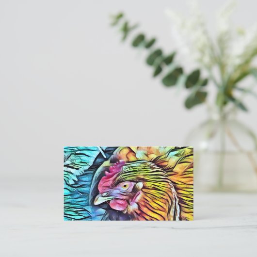 CHICKEN VISITEKAARTJE (Staand voorkant)