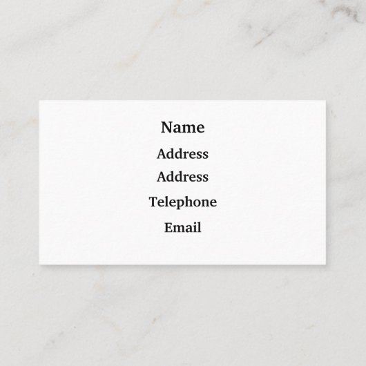 CHICKEN VISITEKAARTJE (Achterkant)