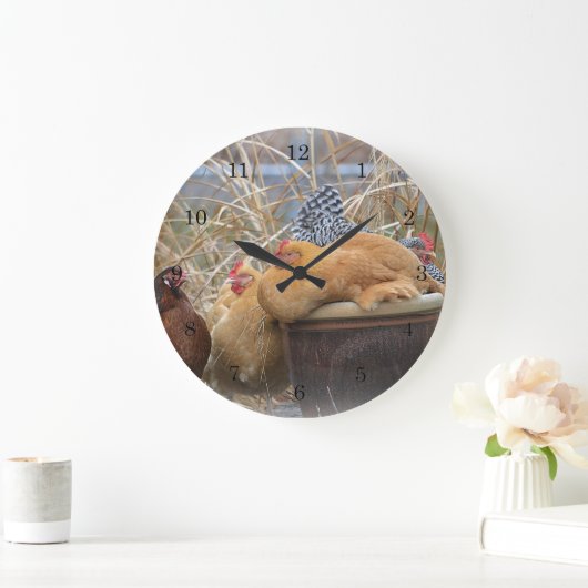 Chicken Wall Clock Grote Klok (Huis)