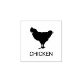 Chicken Wedding Meal Choice Rubberstempel (Afrduk)