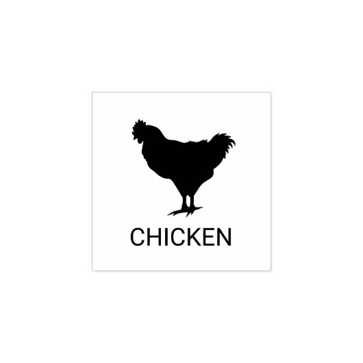 Chicken Wedding Meal Choice Rubberstempel (Afrduk)