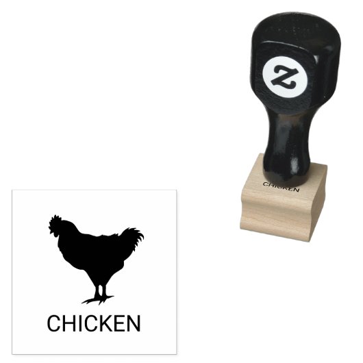 Chicken Wedding Meal Choice Rubberstempel (Gestempeld)