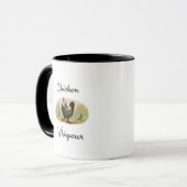 Chicken Whisperer Antiek Rooster Funny Humorisel Mok (Voorkant links)