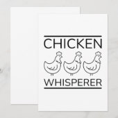 Chicken Whisperer Bedankkaart (Voorkant / Achterkant)