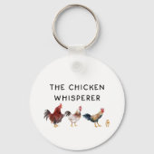 Chicken Whisperer Boerderij Animal Sleutelhanger (Voorkant)