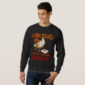 Chicken Whisperer Breakfast Farmer voor mannen Trui (Voorkant volledig)
