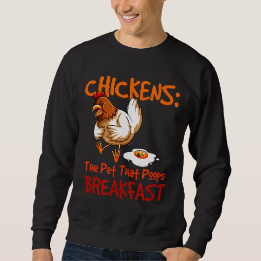 Chicken Whisperer Breakfast Farmer voor mannen Trui (Voorkant)
