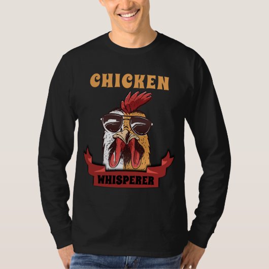 Chicken Whisperer Distress Poultry Farmer Gift T-shirt (Voorkant)