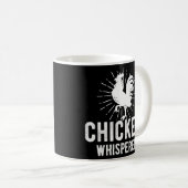 Chicken Whisperer Funny Boerderij Chicken Face Far Koffiemok (Voorkant rechts)