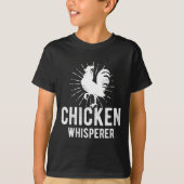 Chicken Whisperer Funny Boerderij Chicken Face Far T-shirt (Voorkant)