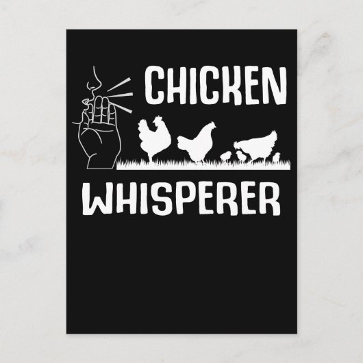 Chicken Whisperer Hen Farmer Briefkaart (Voorkant)