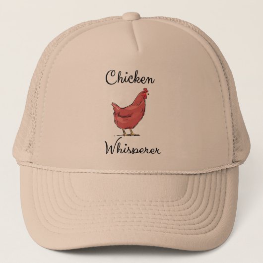 Chicken Whisperer Hen Waterverf Funny Humoureuze Trucker Pet (Voorkant)