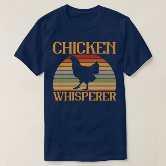 Chicken Whisperer Retro Farmer T-shirt (Design voorkant)