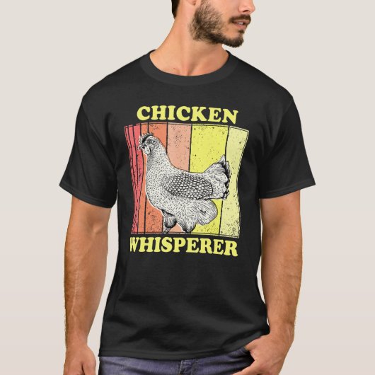 Chicken Whisperer Retro  Funny Farming Chic T-shirt (Voorkant)