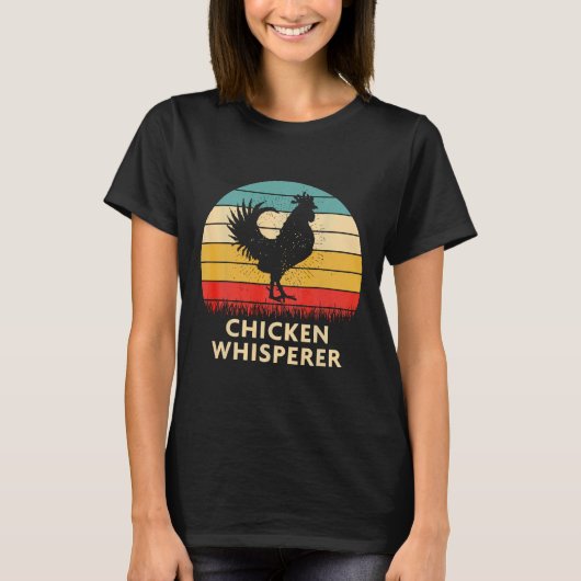 Chicken Whisperer Retro T-shirt (Voorkant)