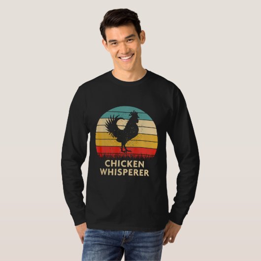 Chicken Whisperer  Retro T-shirt (Voorkant volledig)
