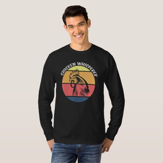 Chicken Whisperer Rooster Boerderij Animal Farmer  T-shirt (Voorkant volledig)