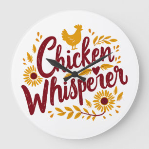 Chicken Whisperer Rustic Farmhouse Cottagecore Grote Klok