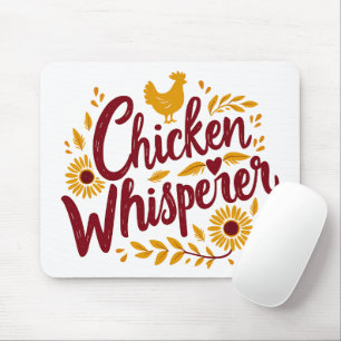 Chicken Whisperer Rustic Farmhouse Cottagecore Muismat