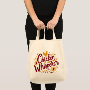 Chicken Whisperer Rustic Farmhouse Cottagecore Tote Bag
