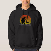 Chicken Whisperer with Retro Sunset  Backyard Chic Hoodie (Voorkant)