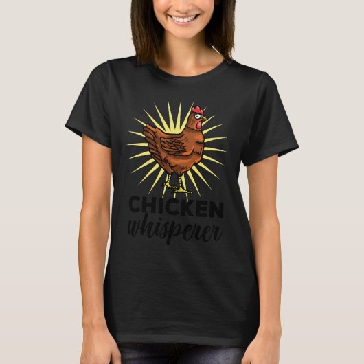 Chicken whisperzik chicken farmer t-shirt (Voorkant)