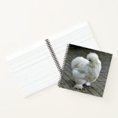 Chicken White Silkie Foto Notitieboek (Binnen)