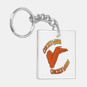 Chicken Wing Acryl Sleutelhanger (Voorkant Links)
