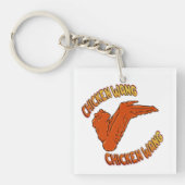 Chicken Wing Acryl Sleutelhanger (Voorkant)