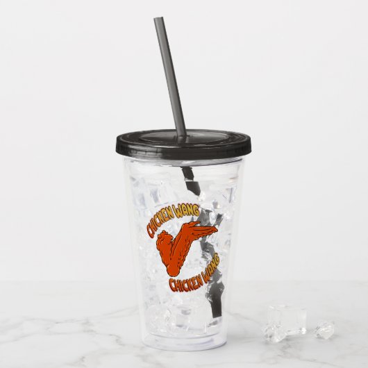 Chicken Wing Acryl Tumbler Drinkbeker (Voorkant ijs)