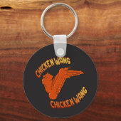 Chicken Wing Button Sleutelhanger (Voorkant)