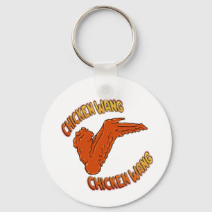 Chicken Wing Button Sleutelhanger