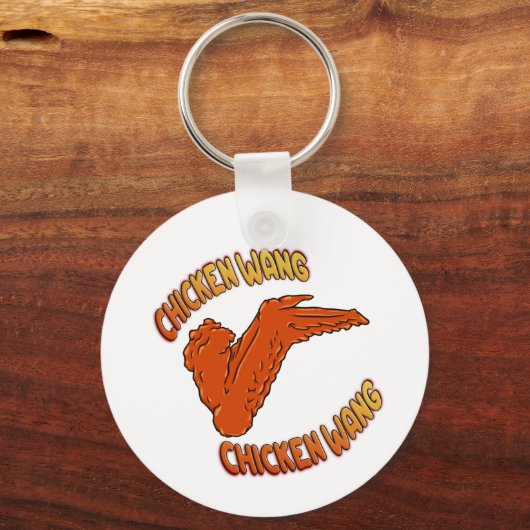 Chicken Wing Button Sleutelhanger (Voorkant)