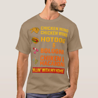 Chicken Wing Chicken Wing Hot Dog en Bologna T-shirt