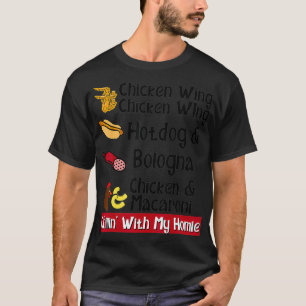 Chicken Wing Chicken Wing Hotdog Bologna Song T-shirt