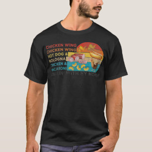 Chicken Wing Chicken Wing Hotdog- en Bologna-Manne T-shirt