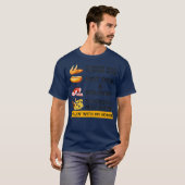 Chicken Wing Chicken Wing Hotdog- en Bologna-Manne T-shirt (Voorkant volledig)