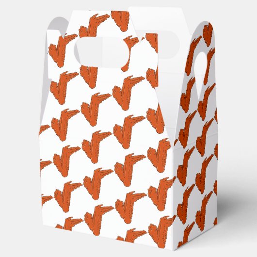 Chicken Wing Favor Box Bedankdoosjes (Geopend)