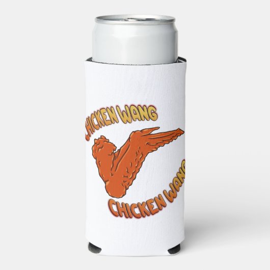 Chicken Wing Foam Slim Seltzer Koelbox Seltzer Blikjeskoeler (Seltzer Voorkant)