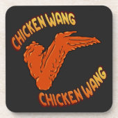 Chicken Wing Hard plastic onderzetter (Voorkant)