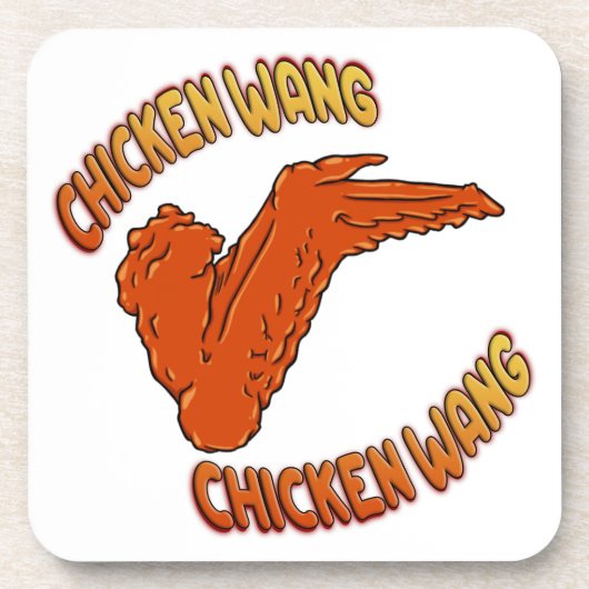 Chicken Wing Hard plastic onderzetter (Voorkant)