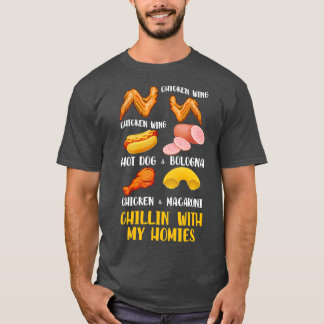 Chicken Wing Hot Dog Bologna Viral S T-shirt