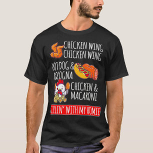 Chicken Wing Hot Dog en Bologna1 T-shirt