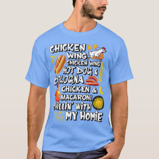 Chicken Wing Hot Dog en Bologna Shir T-shirt
