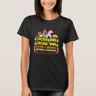 Chicken Wing Hotdog en Bologna 1 T-shirt
