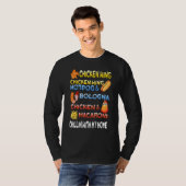 Chicken Wing Hotdog en Bologna Kinderen T-shirt (Voorkant volledig)